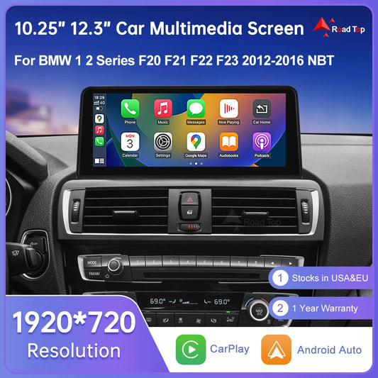 Wireless Carplay Multimedia Screen For BMW 1 2 Series F20 F21 F22 F23 F45 F46 Support Carplay Android Auto Car Radio Player