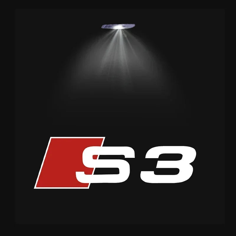 Led Car Door logo Welcome Light For Audi A4 B5 B6 B7 B8 B9 A1 A3 8V 8P 8L A6 C5 C6 C7 A5 A7 A8 Q3 Q5 Q7 TT S3 S6 Sline Quattro