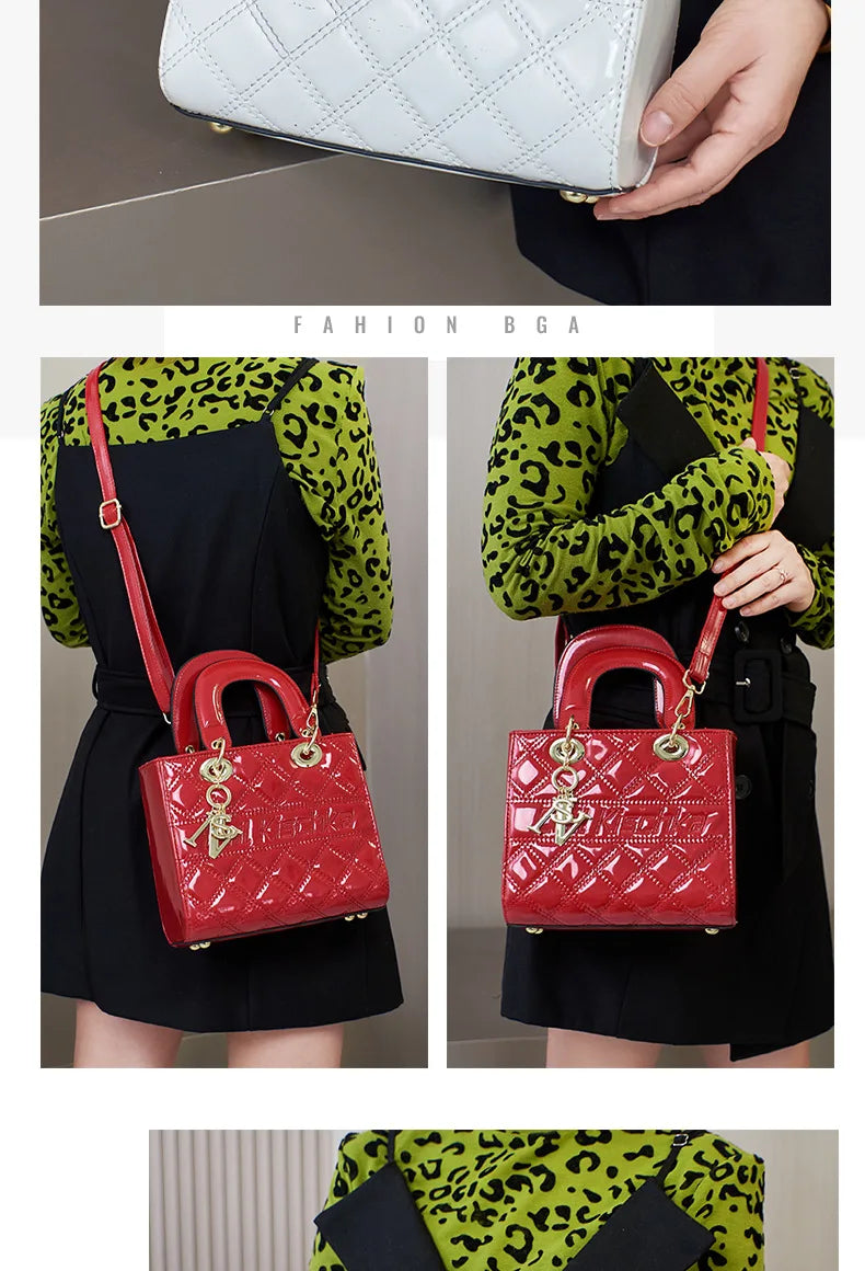 Patent Leather High Quality Female Handbags Luxury Designer Handbag Crossbody Bags Ladies Hand Shoulder Bags for Women Tote Bag