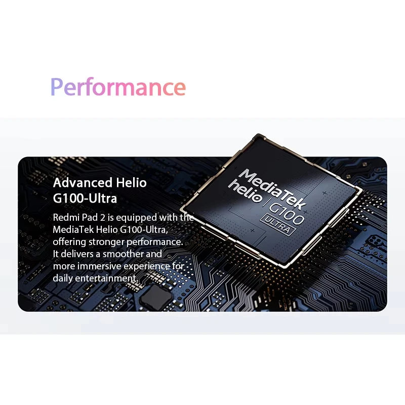 Xiaomi Redmi Pad 2 4GB/128GB 6GB/128GB 8GB/256GB 9000mAh Battery 11" 2.5K WiFi Global Version Tablet PC