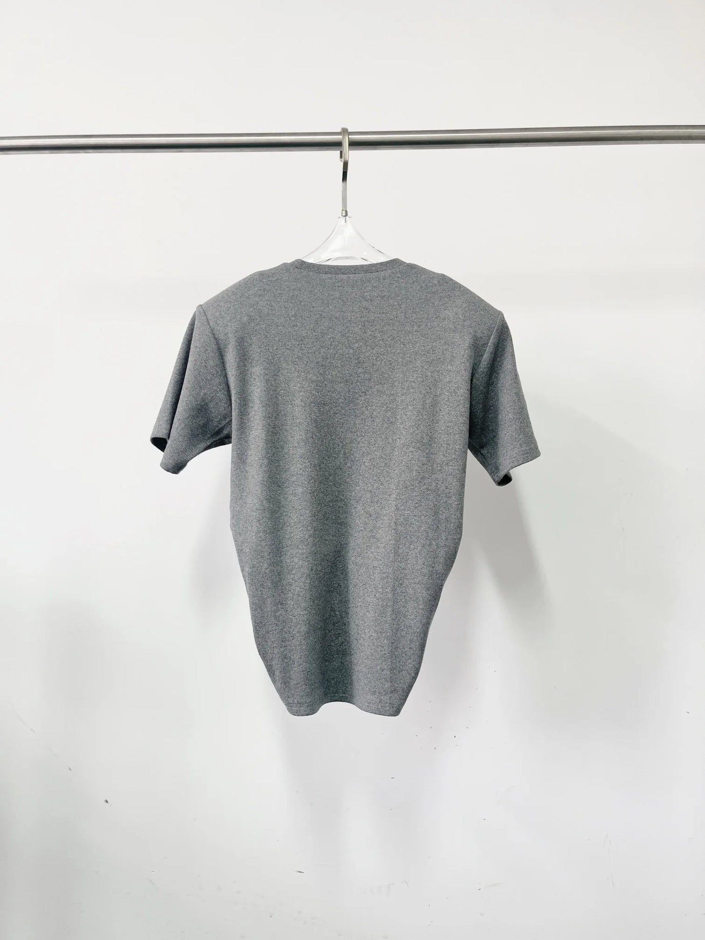 Y2K knotted twist knitted threaded round neck Top women fashionable and versatile navel padded shoulder short-sleeved T-shirt