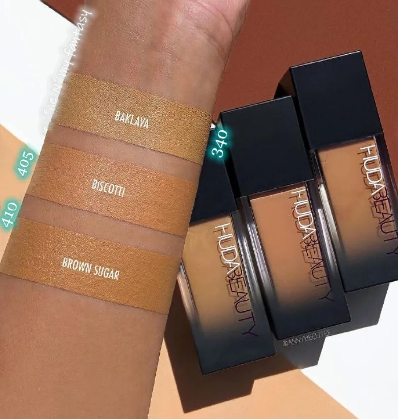 Huda Beauty Flawless Liquid Foundation Matte Concealer Long-lasting Moisturizing Nourishing Facial Makeup Breathable Cosmetics