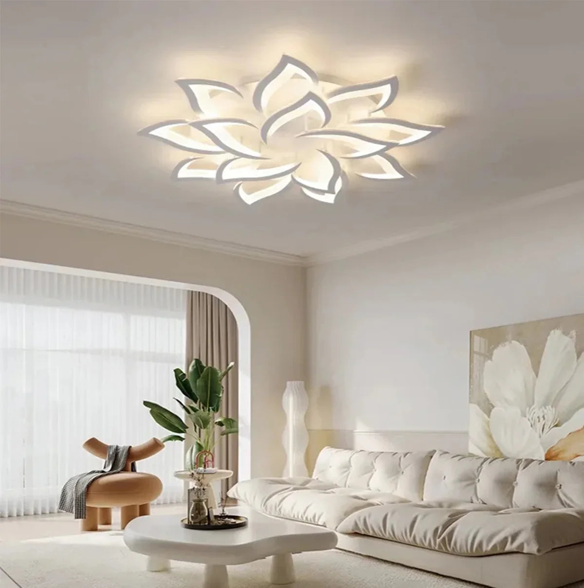 Hot Ceiling Lamp Adjustable Brightness Mobile Phone APP Control Cold and Warm Light Art Decoration Lights