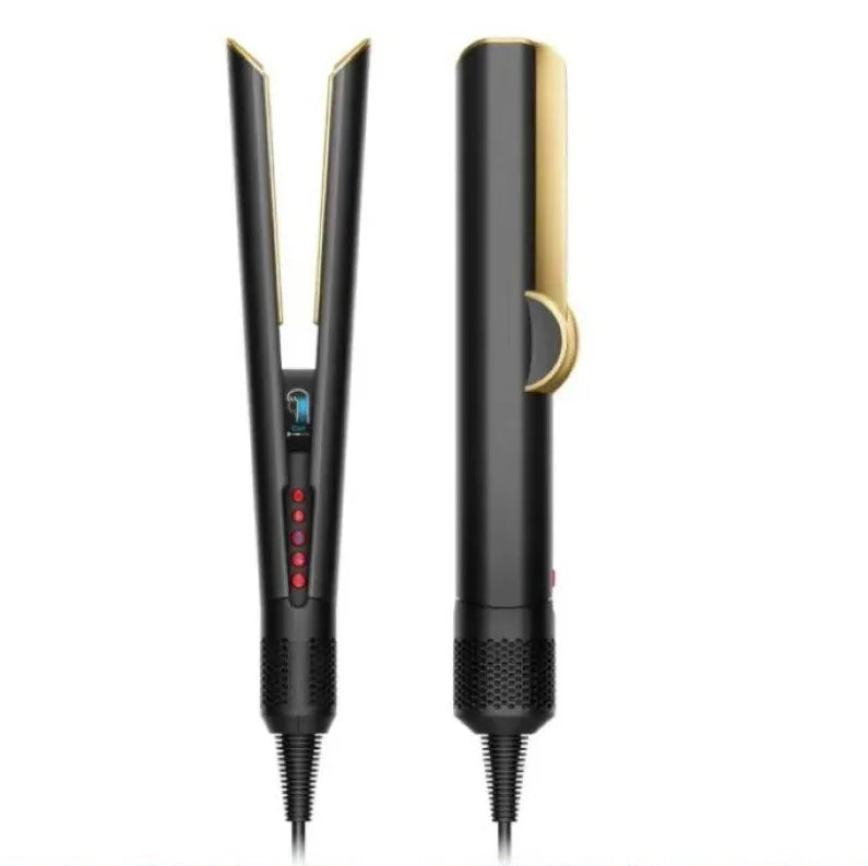 2 IN 1 Professional Hair Straightener & Hair Dryer Heat-Up Hair Flat Iron, Negative Ion Iron Long-Lasting Styling Tool 1.8M&2.7M