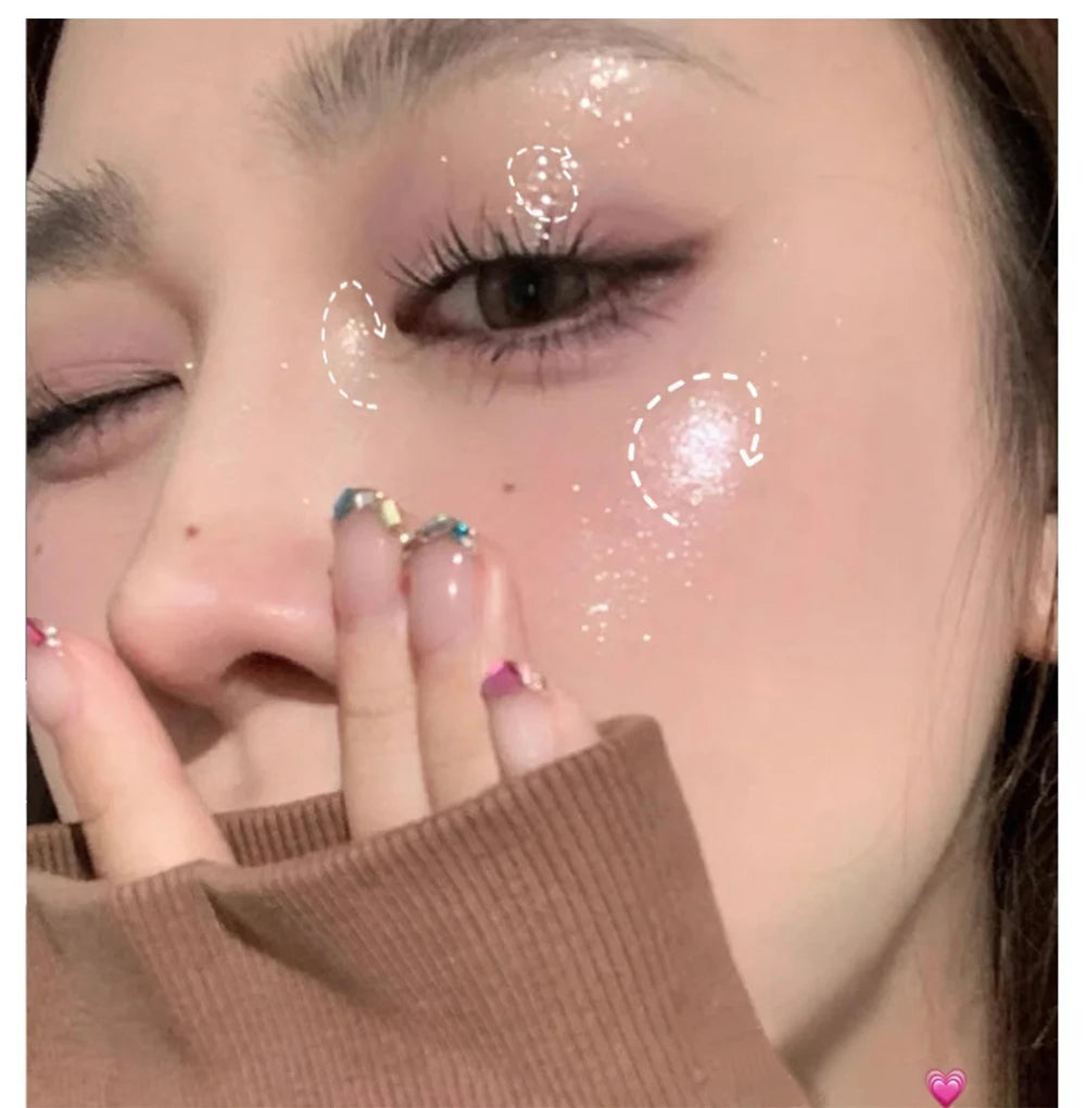 Balletism Liquid Eyeshadow Liquid Fine Shimmer High Light Eyeshadow delicate everything with influencer
