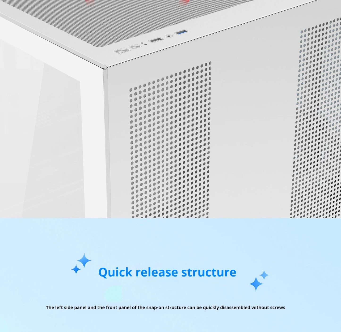 Power train Dreamland PRO ATX motherboard PC gaming 360 water-cooled Sea view room Double-sided glass gaming computer case