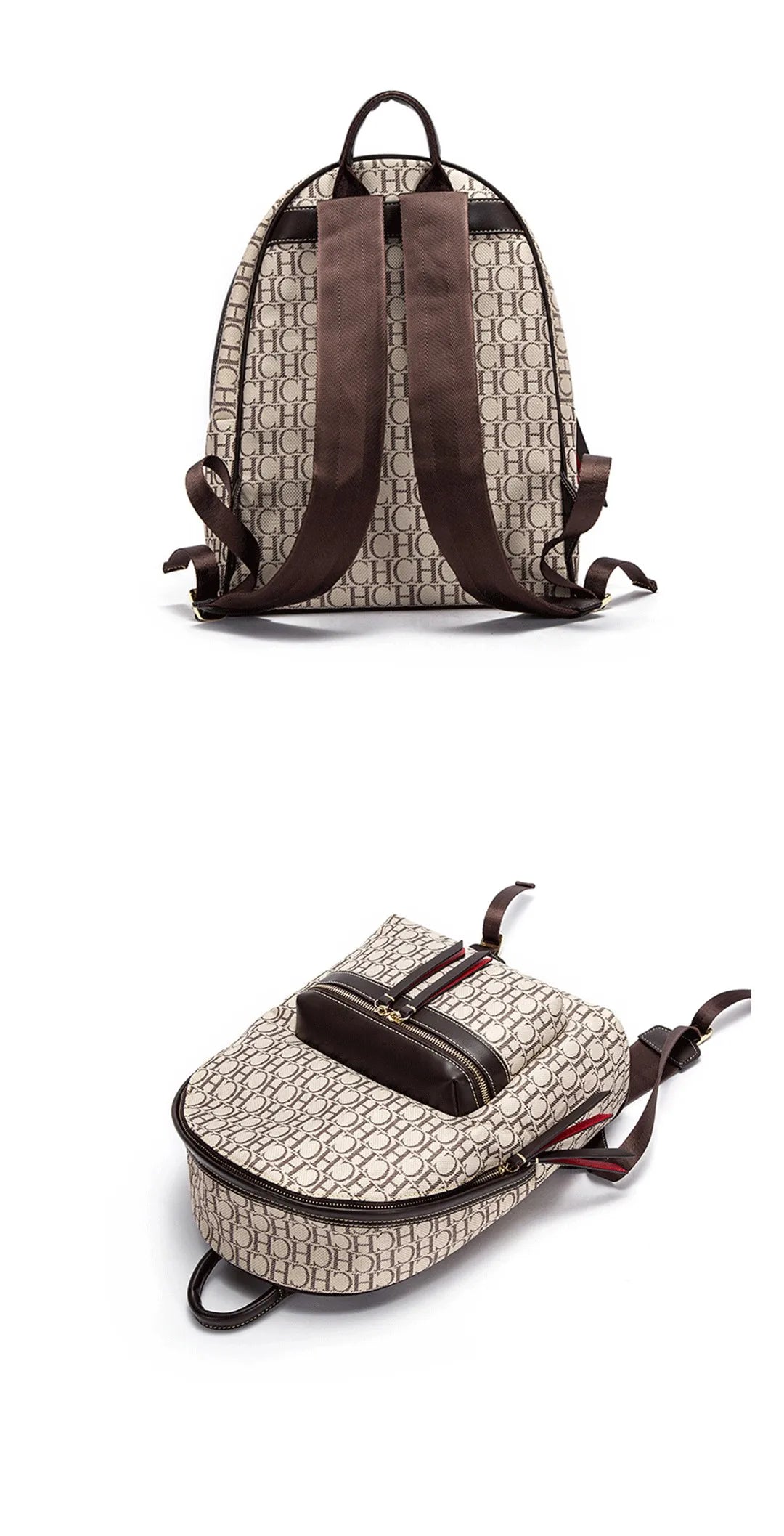 CH Luxury Brand Backpack New Designer Large Capacity Fashionable Versatile Campus Bag for Male and Female Students