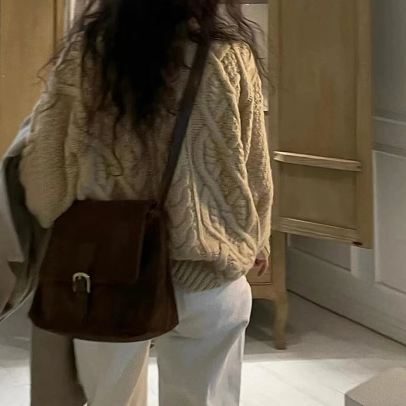 Matte Leather Large Capacity Handbag Female Underarm Shoulder Bag Fashion Messenger Crossbody Bags for Women Luxury Design Totes