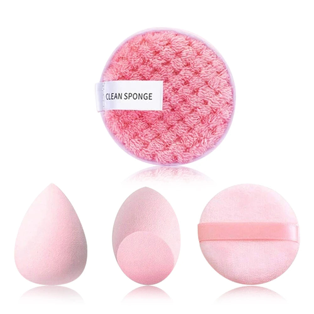 Makeup Brushes and Sponges Set, Pink Makeup Puff, Beauty Egg, Headband, Wristband Remover Kit, Makeup Tool, Gift 20-32pcs