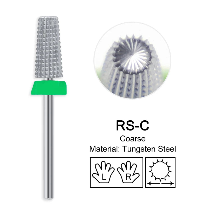 Milling Cutter Golden Carbide Nail Drill Bits For Electric Nail Drill Manicure Machine Pedicure Nail Files Accessories