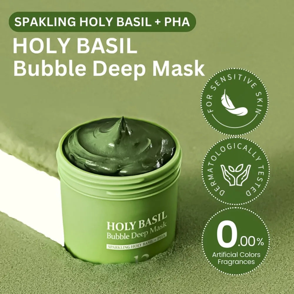 Holy Basil Sparking Bubble Mask 90g.