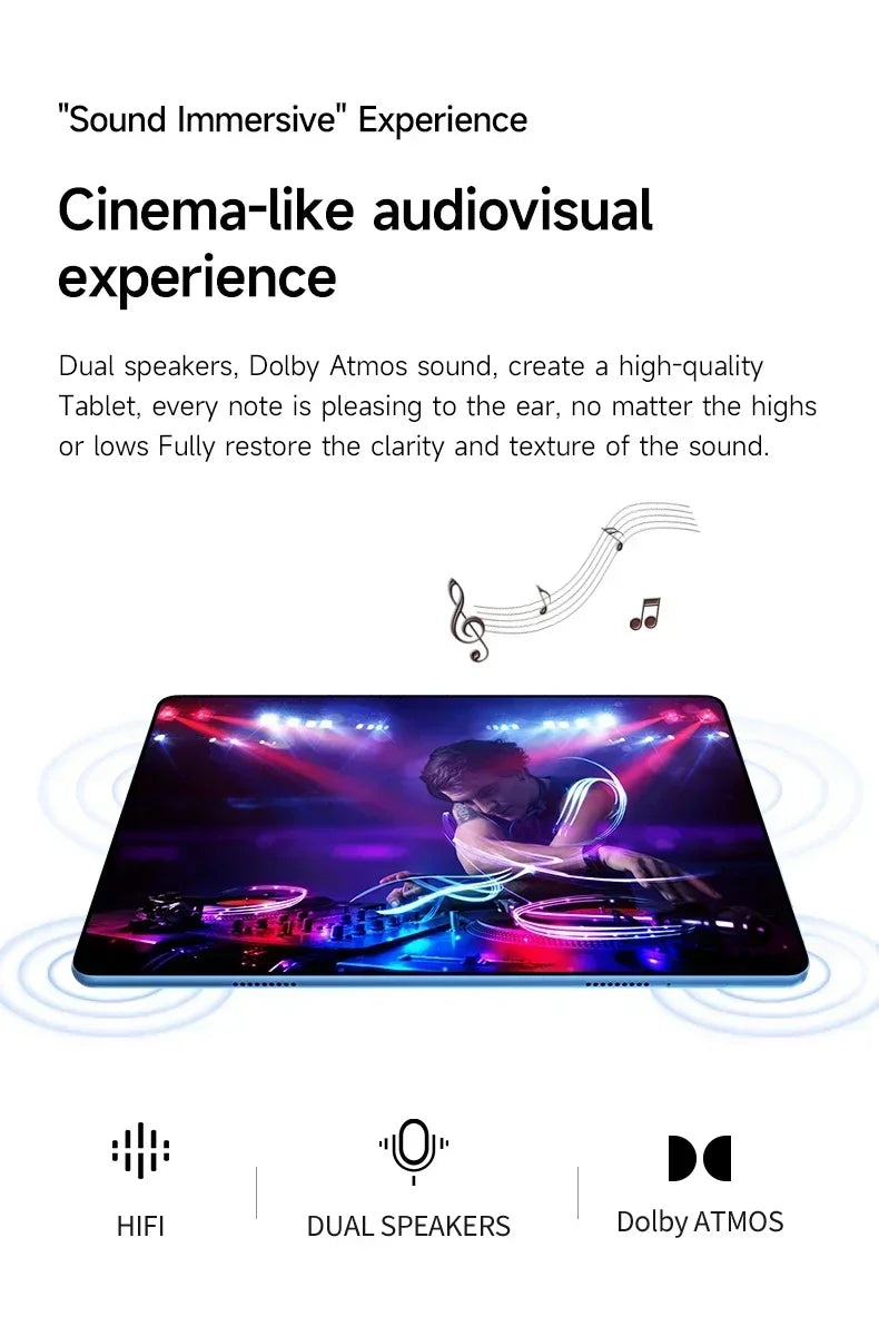 Original Tablet iPad Air Pro 12 Inch 22GB RAM 2TB ROM tablet Android 14 Core Pad Tablet PC Phone Dual Wifi tablette android