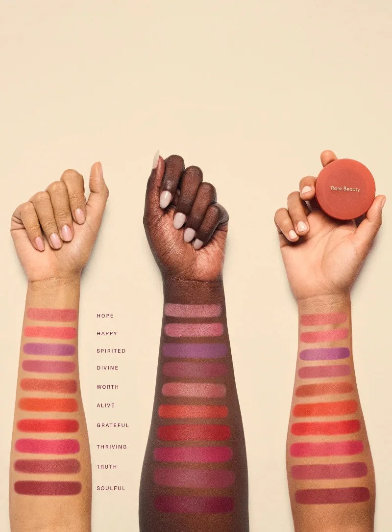 Rare Beauty Soft Pinch Matte Bouncy Cushiony Cream-to-powder Blush Airy And Lightweight Makeup Happy Hope Alive Worth Thriving