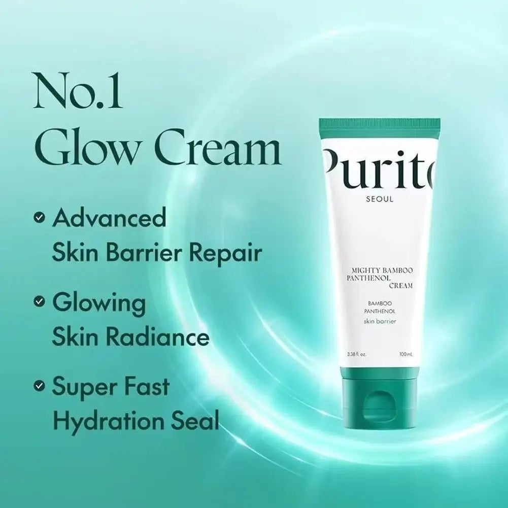 Purito Natural Bamboo Nourishing Essence Cream Soothing Skin Repairing Skin Barrier Refreshing Easy To Absorb Moisturizing Cream