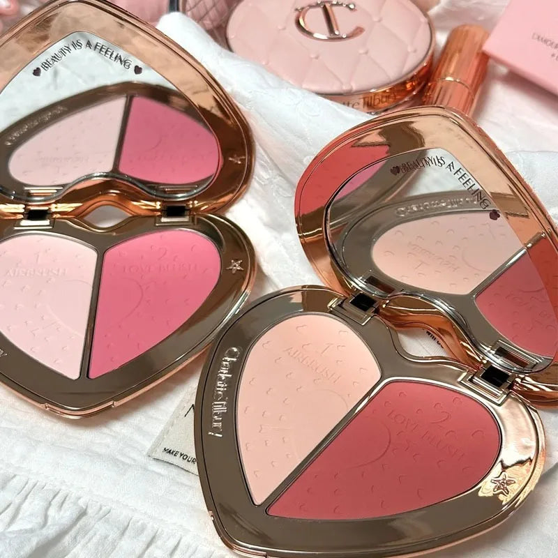 Charlotte Tilbury Aesthetic Scenery Eye Shadow Starlight Pink Soft Light Bicolor Disc Two Color Love Treasure Box Powder Blusher