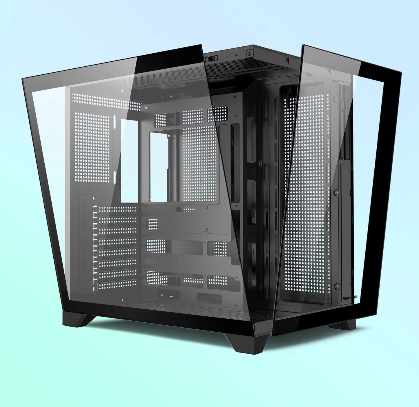 Power train Dreamland PRO ATX motherboard PC gaming 360 water-cooled Sea view room Double-sided glass gaming computer case