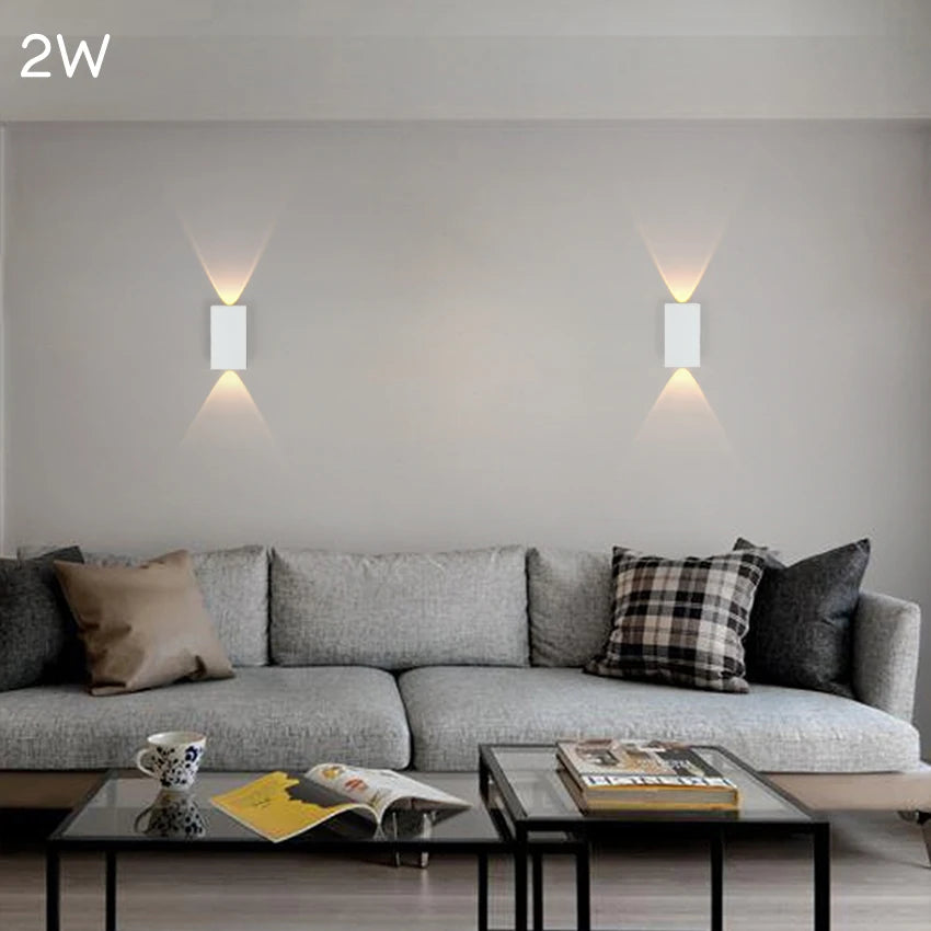 Modern Led Waterproof Outdoor Up Down Wall Lamp  Aluminum 18w LED Wall Light Indoor Decorated Wall Sconce