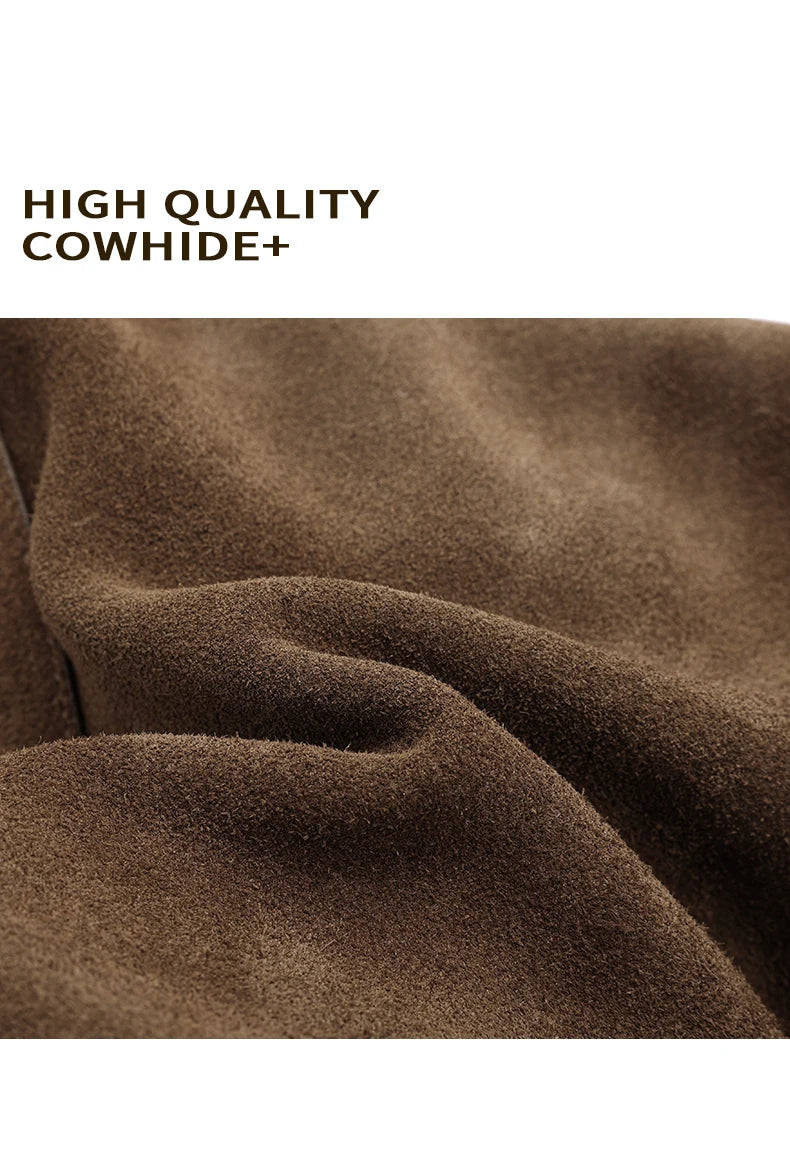 2025 Autumn Winter Women's Suede genuine leather Bag Shoulder Handbag Large Capacity Single Tote Bag Handbag Luxury Designer Bag