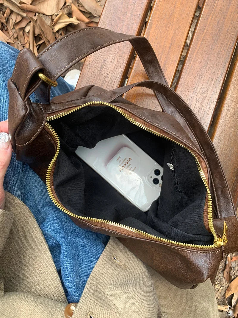 Cowhide Women Handbag Luxury Shoulder Bag Ladies Leather Tote Fashion Female Messenger High Quality Designer Purse Elegant