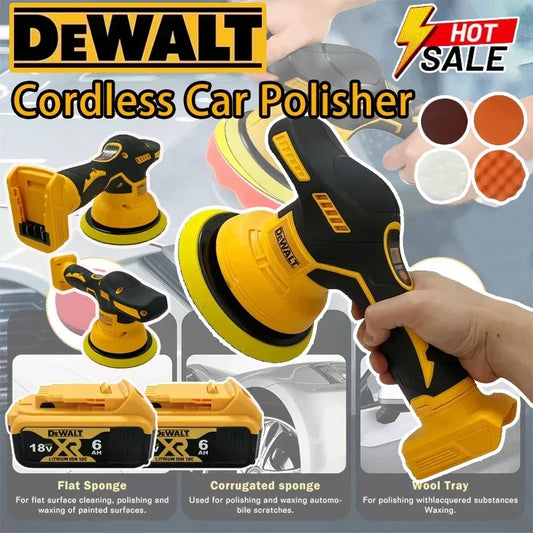 Dewalt 8 Gears Digital Display Cordless Car Polisher Electric Polisher Auto Car Waxing Polishing Machine For Dewalt 20V Battery