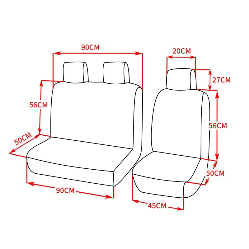 Truck seat cover Truck seat cover 2+1 Car seat cover PU material Car interior