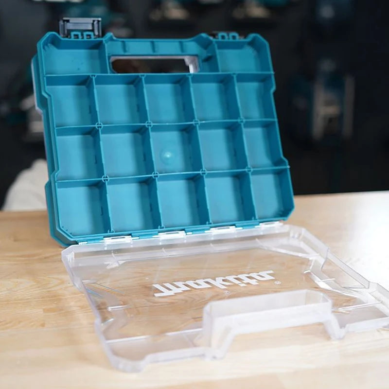 Makita E-26870 Double Sided Organiser Case 320MM PVC Plastic Transparent Sturdy Durable Convenient Storing Small Items ToolBox