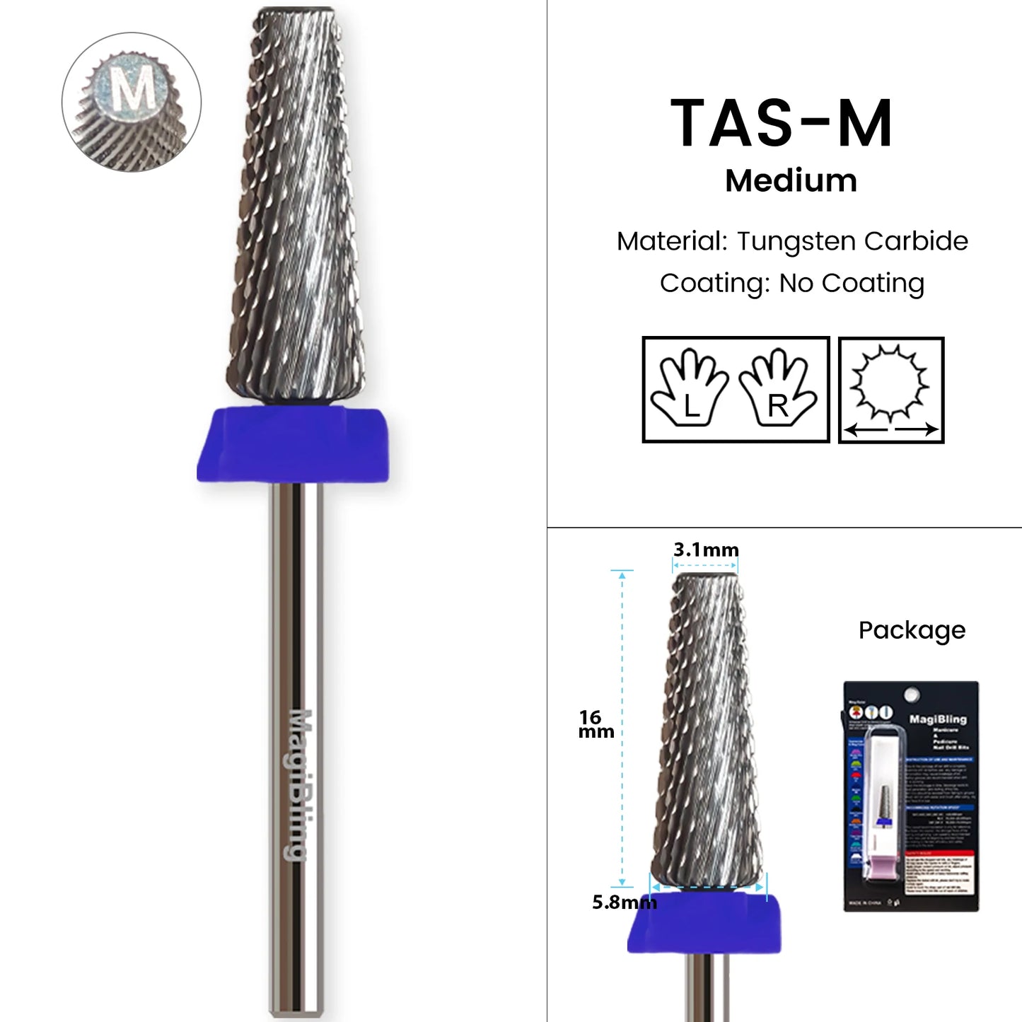 Milling Cutter Golden Carbide Nail Drill Bits For Electric Nail Drill Manicure Machine Pedicure Nail Files Accessories