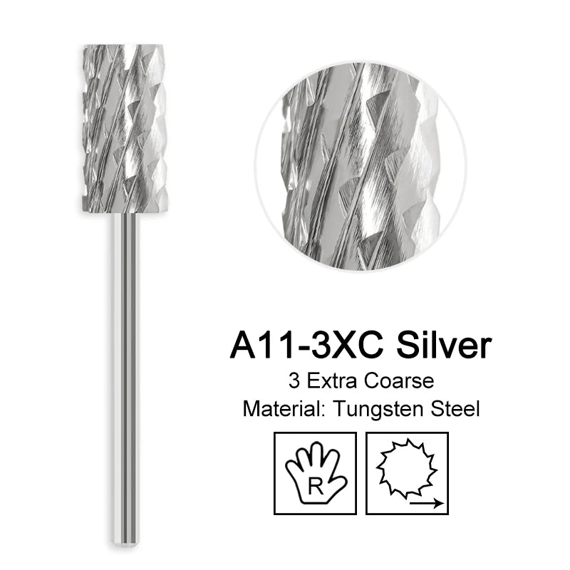 Milling Cutter Golden Carbide Nail Drill Bits For Electric Nail Drill Manicure Machine Pedicure Nail Files Accessories