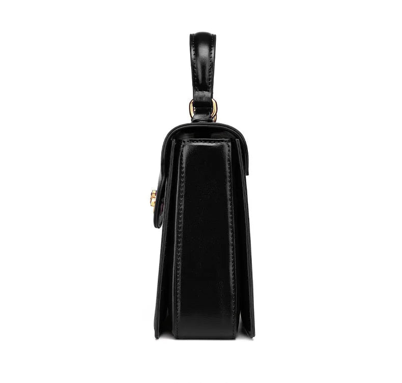 Luxury Handbag New PU Material Square Bag French Style Elegant Retro Single Shoulder Crossbody Bag Wedding Banquet Commuter
