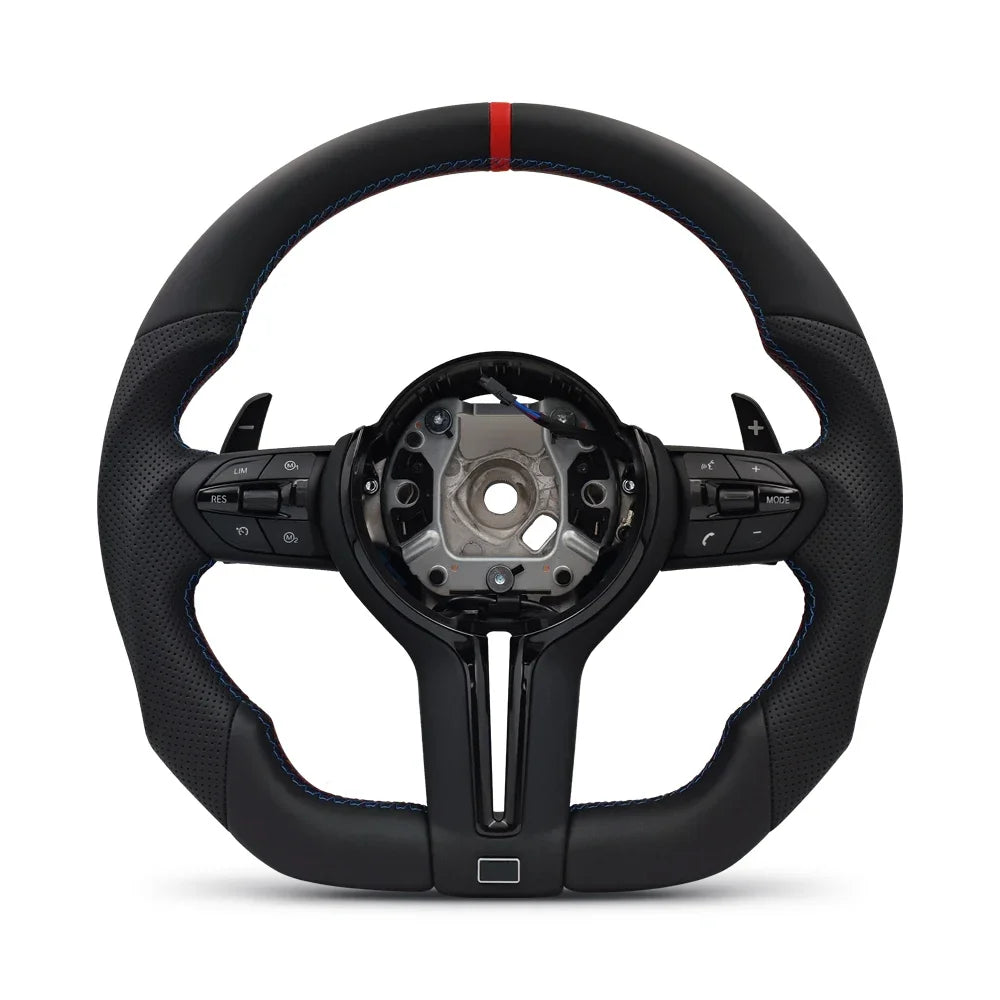 M Sport Steering Wheel for BMW Flat Bottom F01 F06 F10 F11 F12 F20 F21 F22 F25 F26 F30 F31 F32 F33 F34 F36 M3 F80 M4 F82 M5 F90