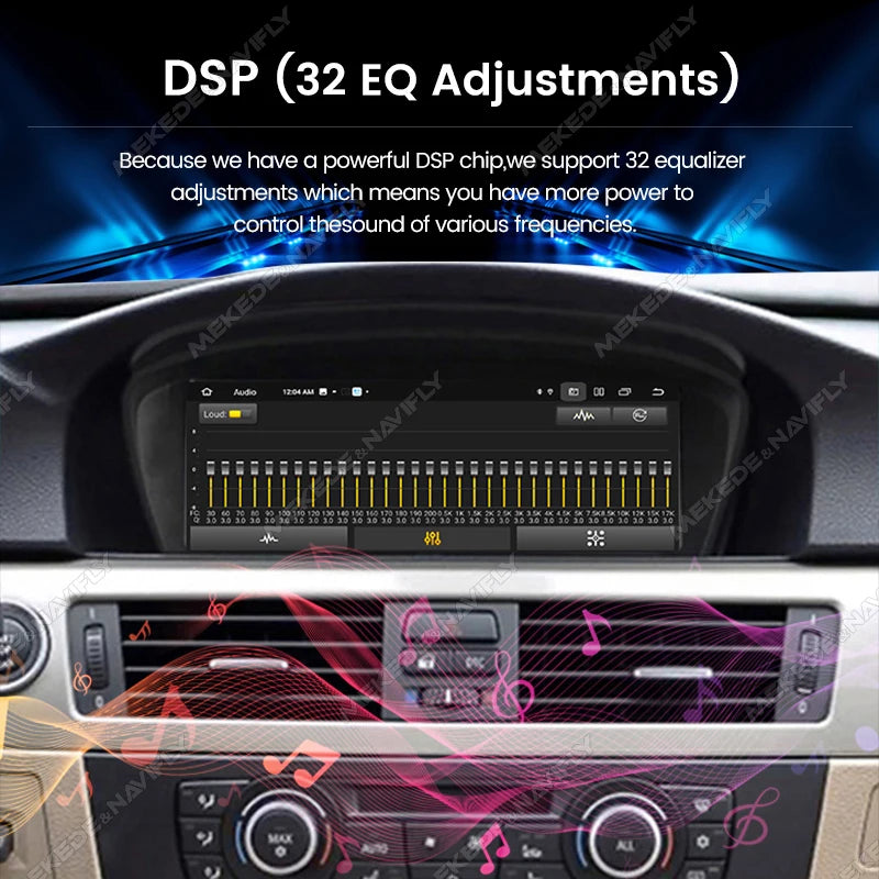 4G LTE 128GB Android 14 Car Multimedia Radio Player For BMW 3 Series E60 E61 E63 E64 5 Series E90 E91 E92 E93 CarPlay Navigation
