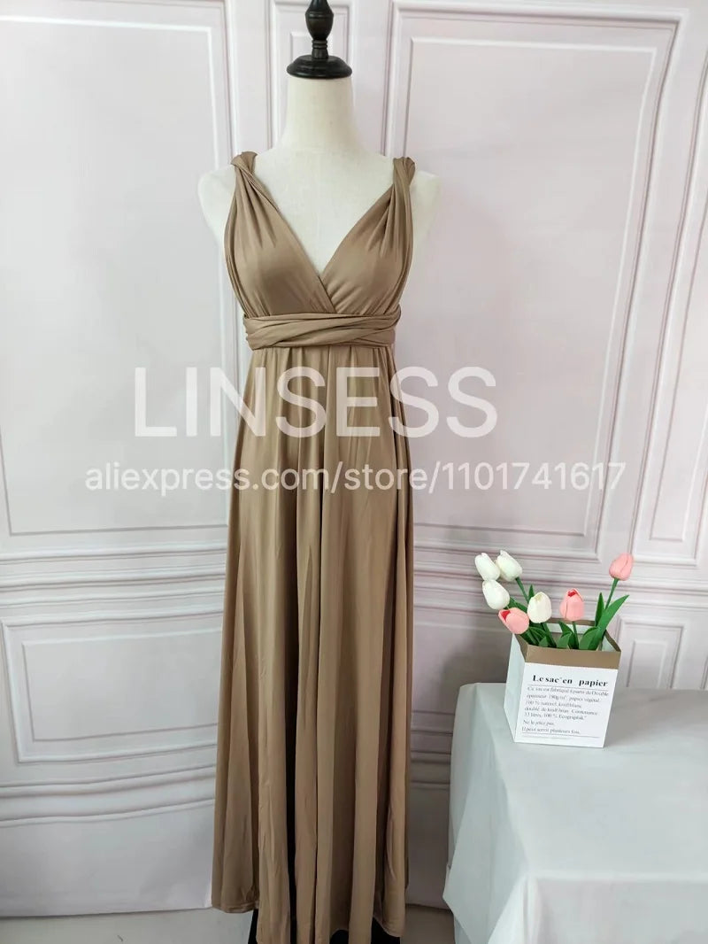 Rust Bridesmaid Dress Infinity Multiway Maxi Bridesmaid Dress Formal Wrap Wedding Evening Dress Wedding Cocktail Floor Length