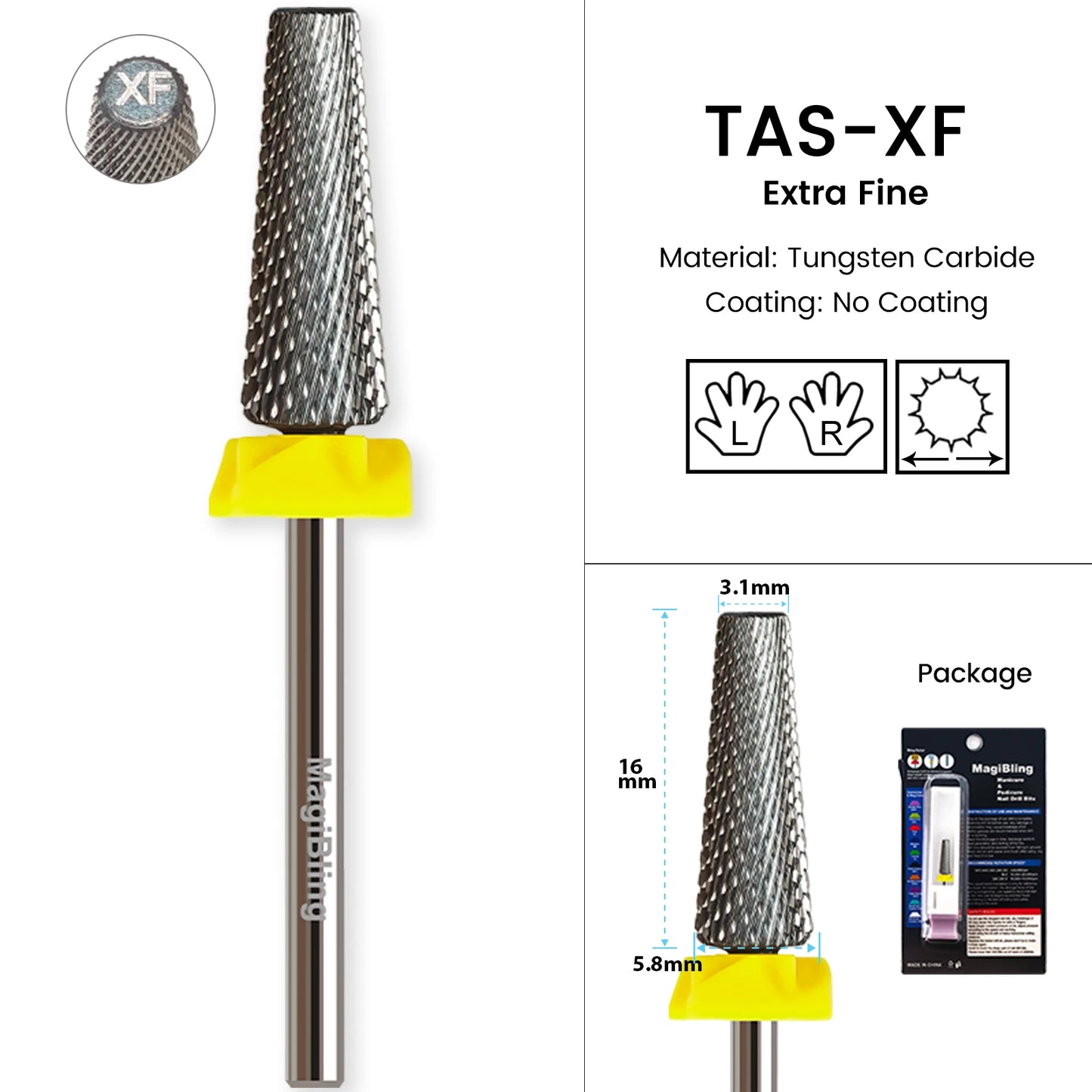 Milling Cutter Golden Carbide Nail Drill Bits For Electric Nail Drill Manicure Machine Pedicure Nail Files Accessories