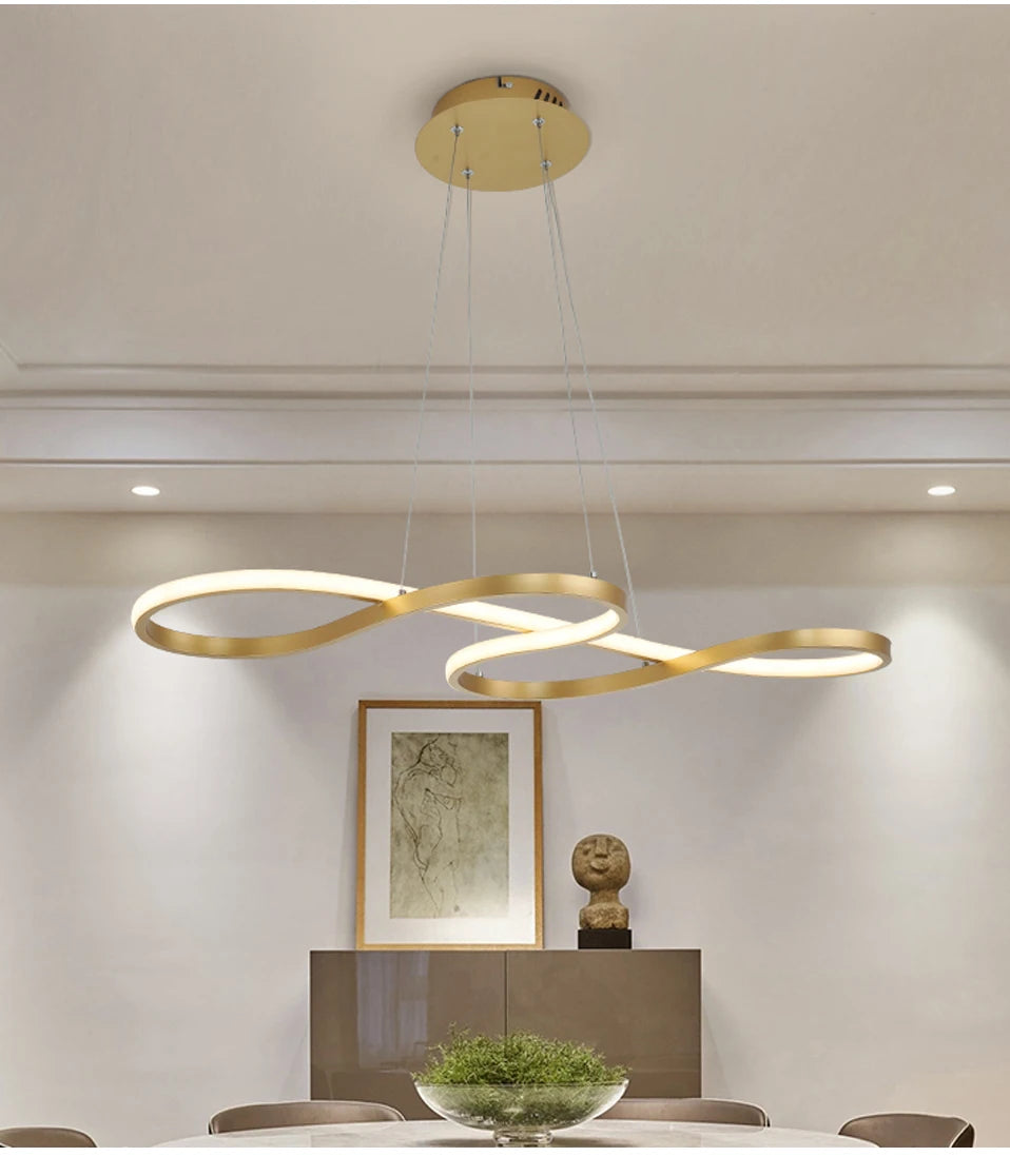 Modern Kitchen Island Pendant Lights Bar Table Dining Room Decor Hanging Lights Remote Dimming Kitchen Led Cord Pendant Lamp