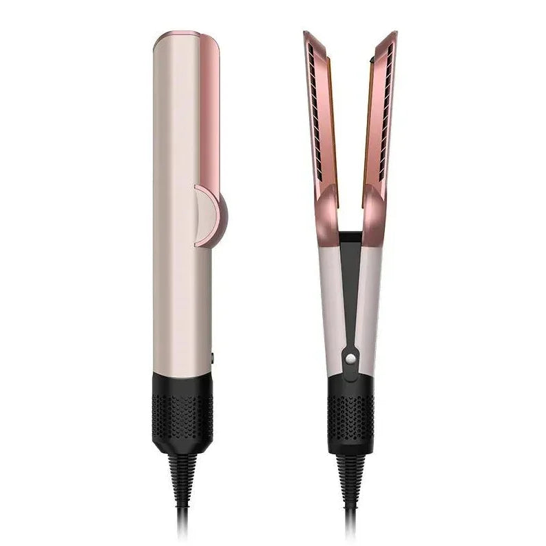 2 IN 1 Professional Hair Straightener & Hair Dryer Heat-Up Hair Flat Iron, Negative Ion Iron Long-Lasting Styling Tool 1.8M&2.7M
