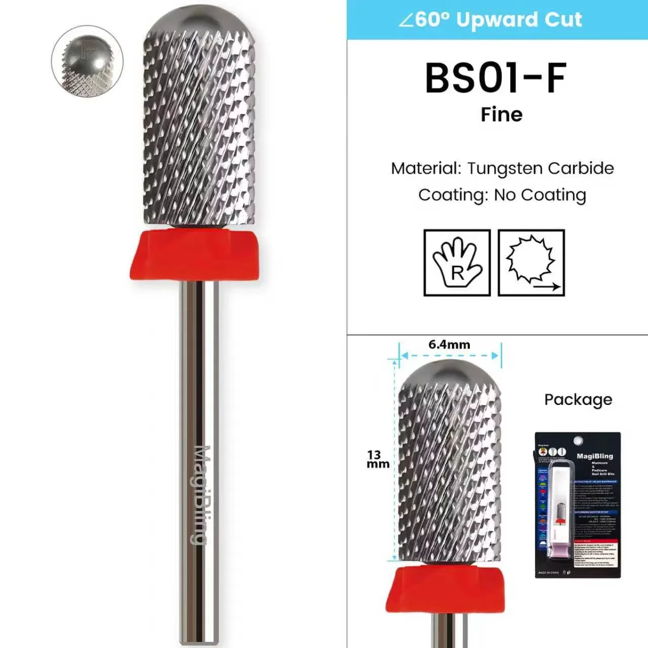 Milling Cutter Golden Carbide Nail Drill Bits For Electric Nail Drill Manicure Machine Pedicure Nail Files Accessories