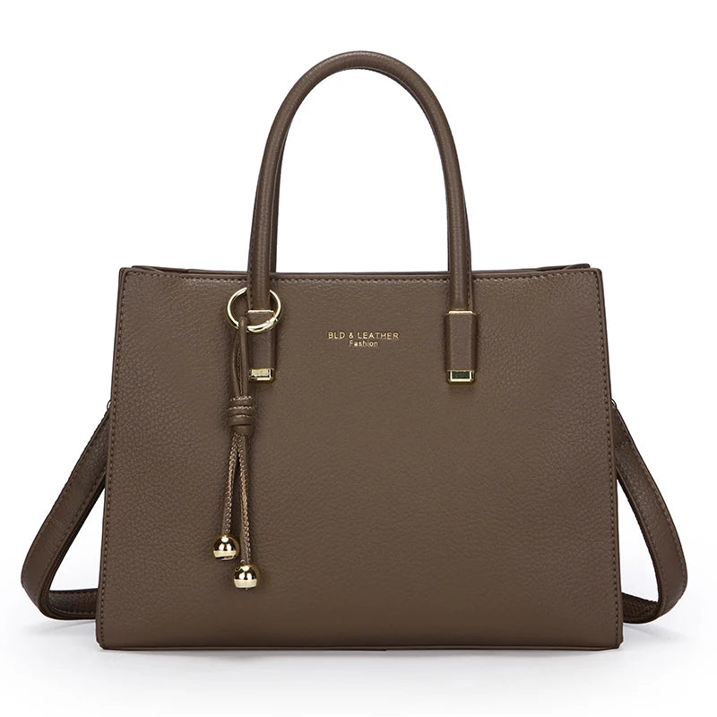 Genuine Brand Top Quality Pu Leather Handbag Women's Tote Messenger Sac Designer Large Capacity 3 Levels Shoulder Crossbody Bags