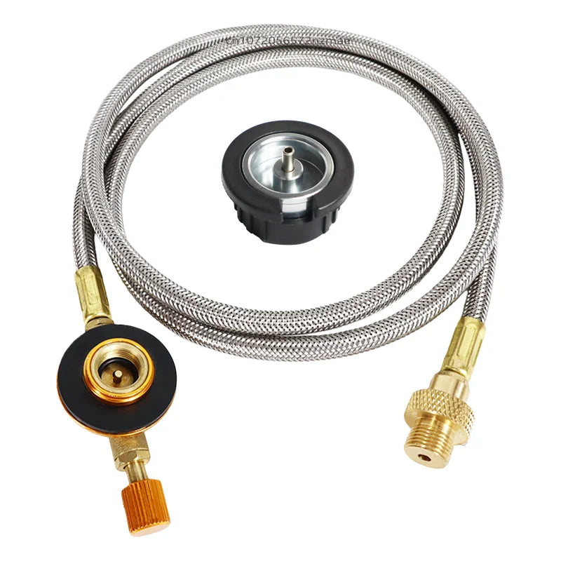 Outdoor Camping Gas Adapter Butane Burner Tube Thread Converter Gas Torch Welding Fire Maker Adapter Camping Baking Barbecue