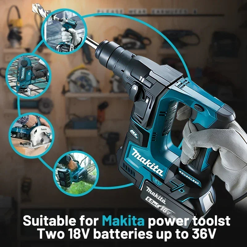100% Original Makita DC18RD Dual-Slot Fast Charger EU Standard Rapid Charger