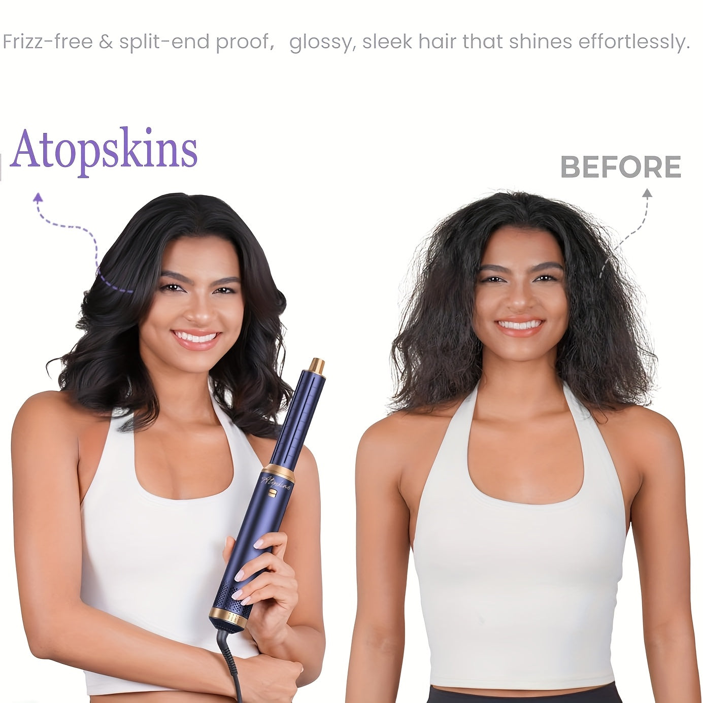 5-In-1 Hair Dryer Brush, a Versatile Styling Tool That Dries Quickly with Negative Ions, Perfect for Curling, Adding Volume, Straightening, And Creating Waves, Ideal for Salon Use